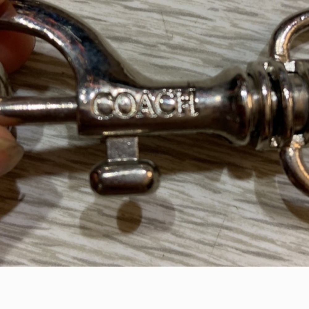 Coach Trigger Snap Keychain with Dual Rings - Picture 2 of 5